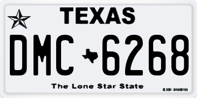 TX license plate DMC6268