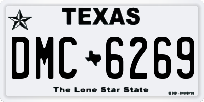 TX license plate DMC6269