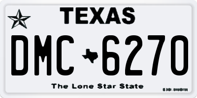 TX license plate DMC6270