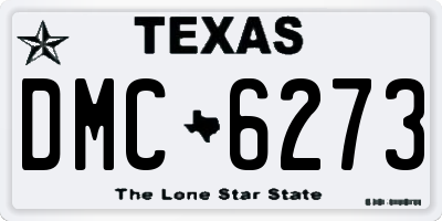 TX license plate DMC6273