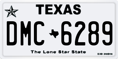 TX license plate DMC6289