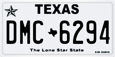 TX license plate DMC6294