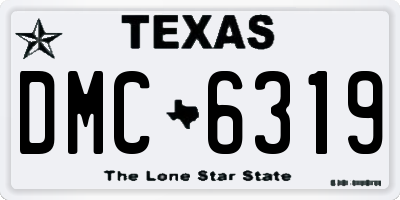 TX license plate DMC6319