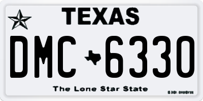 TX license plate DMC6330