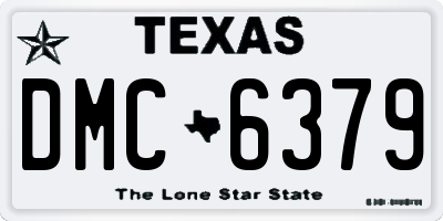 TX license plate DMC6379