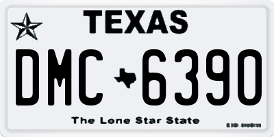 TX license plate DMC6390