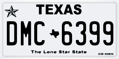 TX license plate DMC6399