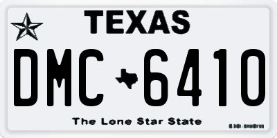 TX license plate DMC6410