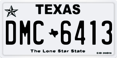 TX license plate DMC6413