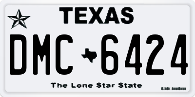 TX license plate DMC6424