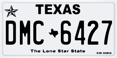 TX license plate DMC6427