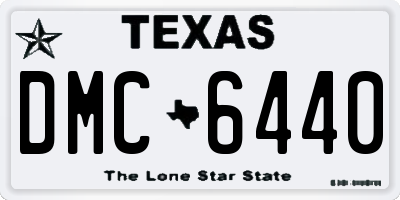 TX license plate DMC6440