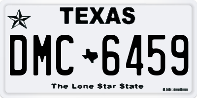 TX license plate DMC6459