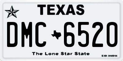 TX license plate DMC6520