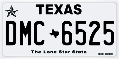 TX license plate DMC6525