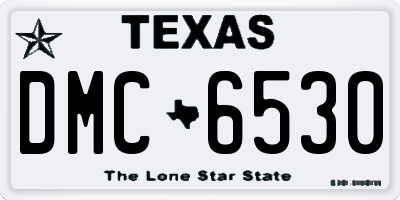 TX license plate DMC6530