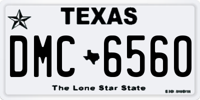 TX license plate DMC6560