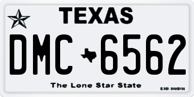 TX license plate DMC6562