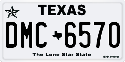 TX license plate DMC6570