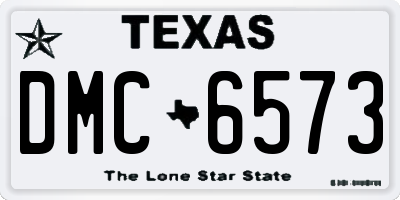 TX license plate DMC6573