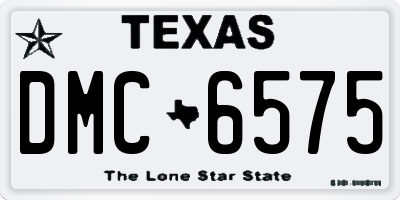 TX license plate DMC6575