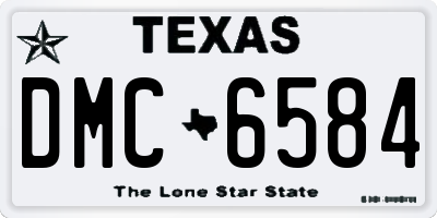 TX license plate DMC6584