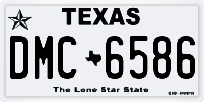 TX license plate DMC6586
