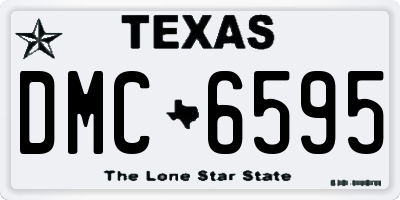 TX license plate DMC6595