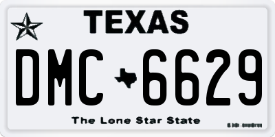 TX license plate DMC6629