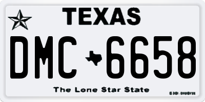 TX license plate DMC6658