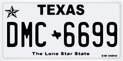 TX license plate DMC6699