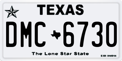 TX license plate DMC6730