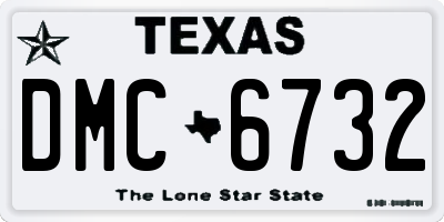 TX license plate DMC6732