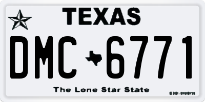 TX license plate DMC6771