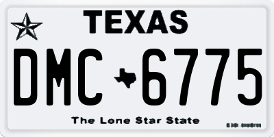 TX license plate DMC6775