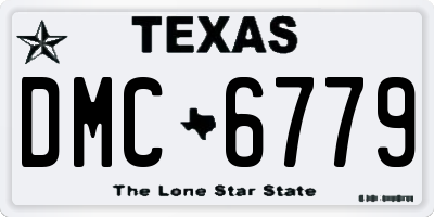 TX license plate DMC6779