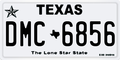 TX license plate DMC6856