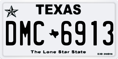 TX license plate DMC6913