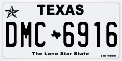 TX license plate DMC6916