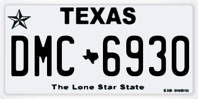 TX license plate DMC6930