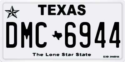 TX license plate DMC6944