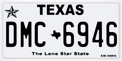TX license plate DMC6946