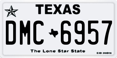 TX license plate DMC6957