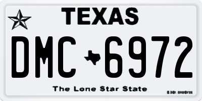 TX license plate DMC6972
