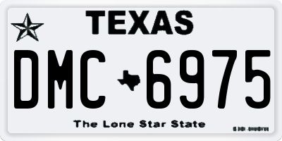 TX license plate DMC6975
