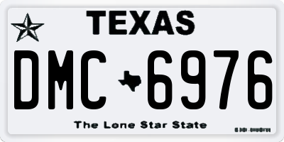 TX license plate DMC6976