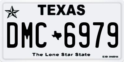 TX license plate DMC6979