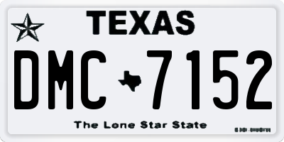 TX license plate DMC7152