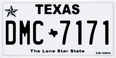 TX license plate DMC7171
