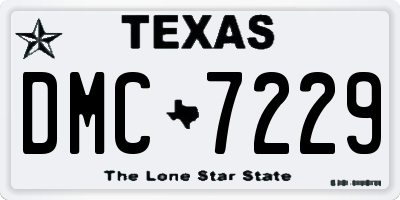 TX license plate DMC7229
